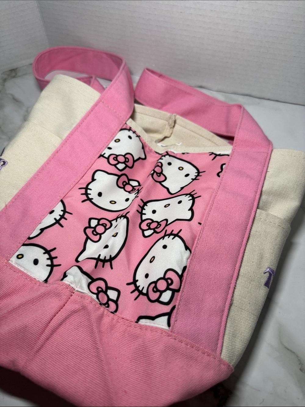 Custom Trader Joe Mini Tote - Pink, Hello Kitty, NWT - Picture 11 of 17